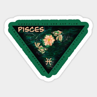 Pisces Energy - Black lettering Sticker